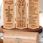 A Military Prayer - Personalized Openable Wooden Cylinder Sculpture Of Jesus Christ- Faithregion (2)