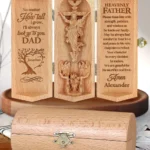 Always Look Up To You - Personalized Wooden Cylinder Sculpture-faithregion (2)