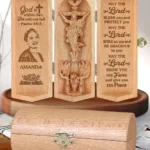 God Is Within Her - Personalized Wooden Cylinder Sculpture-faithregion (2)