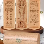 Having You As Grandma Of My Kids - Personalized Wooden Cylinder Sculpture-faithregion (2)