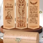 I Hide My Tears When I Say Your Name - Personalized Openable Wooden Cylinder Sculpture Of Jesus Christ-faithregion (2)