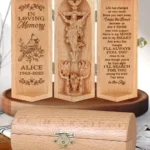 In Loving Memory - Personalized Wooden Cylinder Sculpture-faithregion (2)