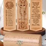 Man Of God - Personalized Openable Wooden Cylinder Sculpture Of Jesus Christ-faithregion (2)