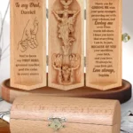 My First Hero In Life Called Dad - Personalized Wooden Cylinder Sculpture-faithregion (2)