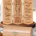 My Mind Still Talks To You - Personalized Openable Wooden Cylinder Sculpture Of Jesus Christ-faithregion (3)