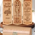 Our Pastor - Personalized Openable Wooden Cylinder Sculpture Of Jesus Christ-faithregion (2)