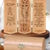 Prayer For My Momdad - Personalized Openable Wooden Cylinder Sculpture Of Jesus Christ-faithregion (3)