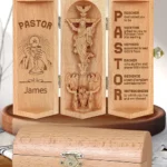 Prayer For Pastors - Personalized Openable Wooden Cylinder Sculpture Of Jesus Christ-faithregion (3)