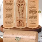 Prayers For Mom - Personalized Wooden Cylinder Sculpture-faithregion (2)