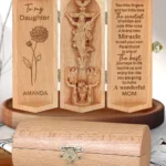 Ten Little Fingers - Personalized Openable Wooden Cylinder Sculpture Of Jesus Christ-faithregion (2)