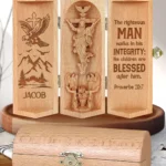 The Righteous Man Walks In His Integrity - Personalized Jesus Sculptures-faithregion (2)