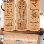 Until We Meet Again - Personalized Openable Wooden Cylinder Sculpture Of Jesus Christ-faithregion (2)