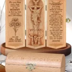 What's Better Than Having You As My Mom - Personalized Wooden Cylinder Sculpture-faithregion (2)