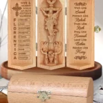 Wife And Mommy Woman Of Faith - Personalized Openable Wooden Cylinder Sculpture Of Jesus Christ-faithregion (2)
