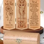 You Are The Best Mother, Grandma - Personalized Openable Wooden Cylinder Sculpture Of Jesus Christ-faithregion (2)